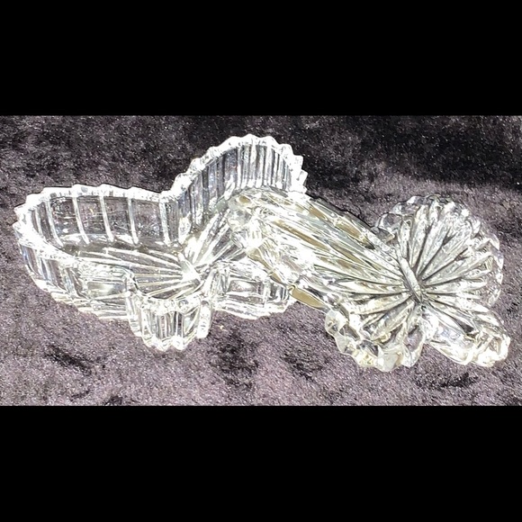 Other - Vintage Crystal Butterfly Trinket box..